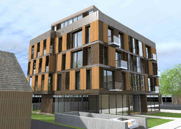 Daugiabutis gyvenamasis namas Kintų g. 3, Vilnius. Įgyvendintas. Namo projektai